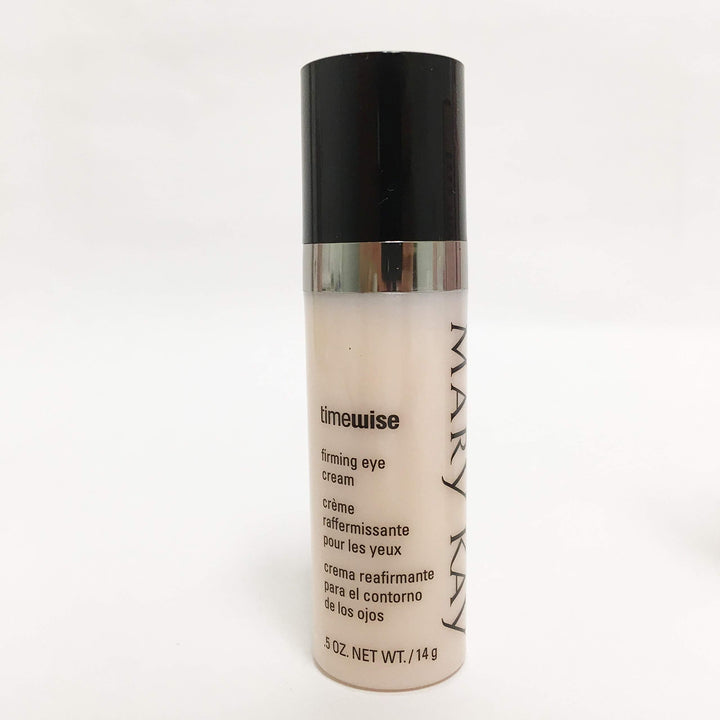 Mary Kay TimeWise eye cream jar front view showing compact packaging and everyday use benefit
