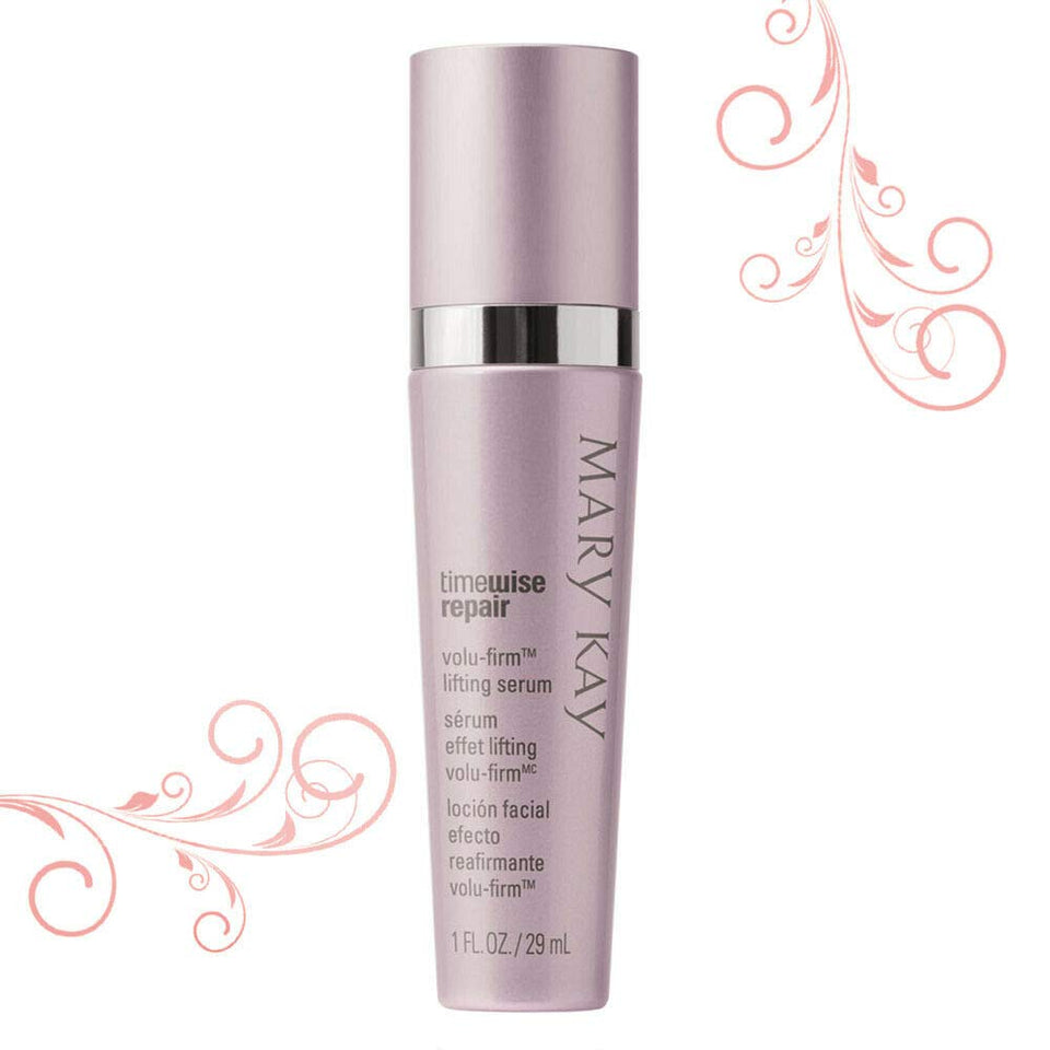 Mary Kay serum front packaging showing product bottle and benefits