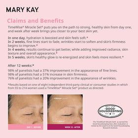Mary Kay TimeWise set on vanity styled for routine use to promote daily skincare habits
