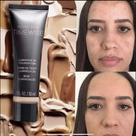 Mary Kay TimeWise applied on skin showing natural coverage and radiant look