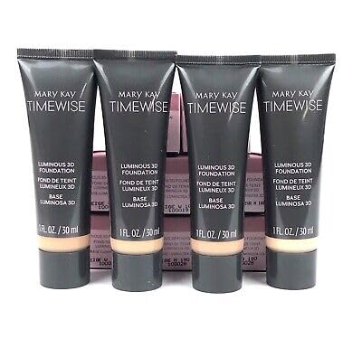 Mary Kay TimeWise texture swipe illustrating smooth blendability and luminous finish
