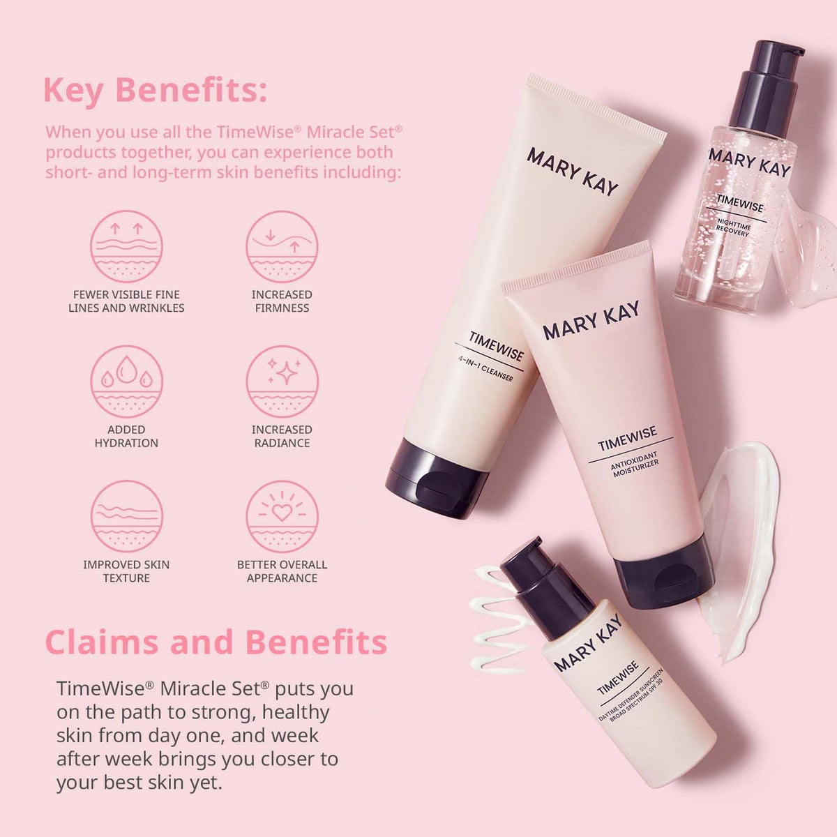 Mary Kay TimeWise night treatment pump detail showing precise dispensing for efficient use
