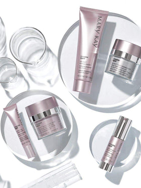 Mary Kay eye cream being applied to under-eye demonstrating gentle use