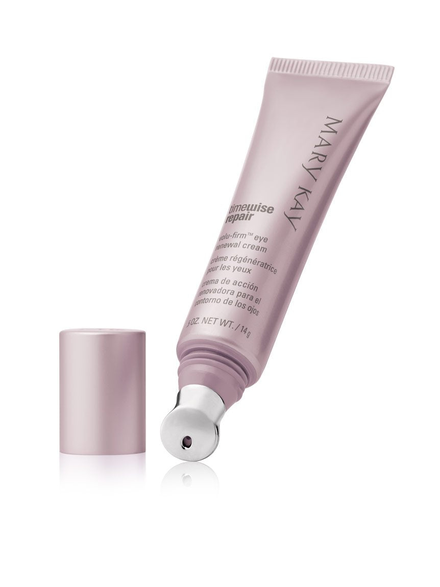 Mary Kay eye cream texture close-up highlighting smooth hydrating formula