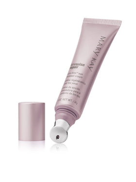 Mary Kay eye cream texture close-up highlighting smooth hydrating formula