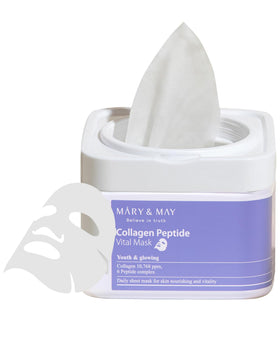 Mary&May pull-out case front showing neat storage and freshness benefit
