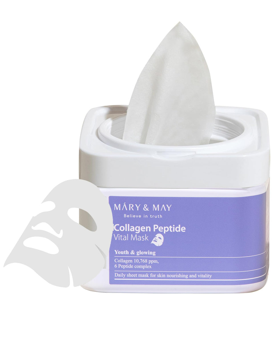 Mary&May pull-out case front showing neat storage and freshness benefit