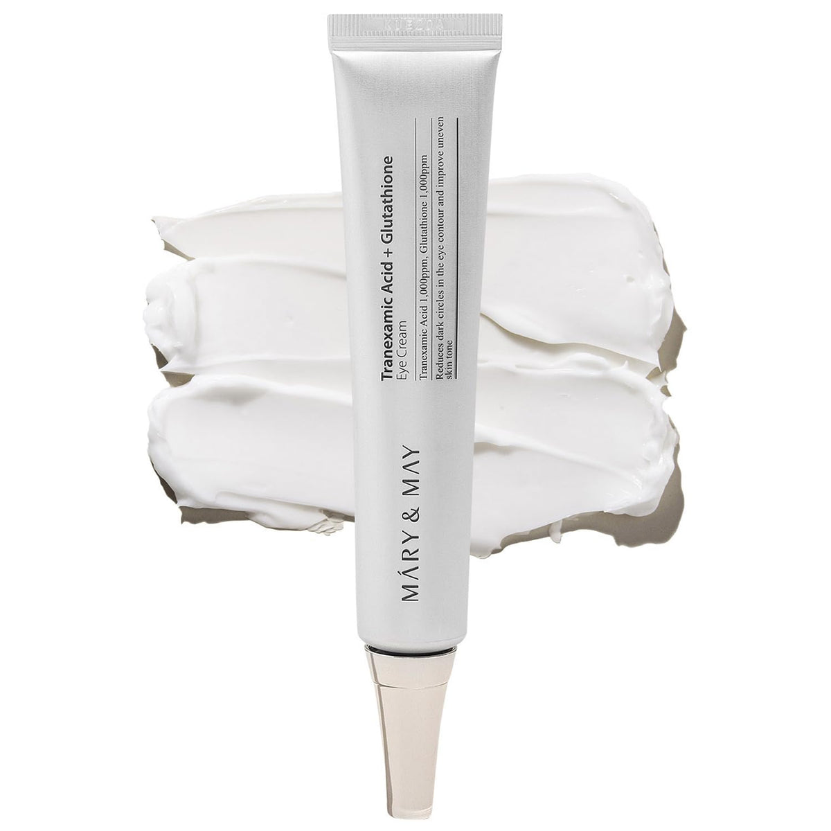 Mary&May front tube showing product name and compact size, ideal for travel