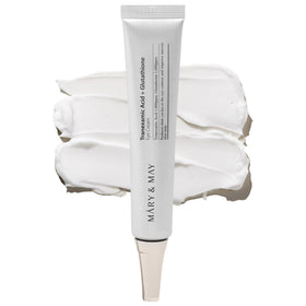 Mary&May front tube showing product name and compact size, ideal for travel
