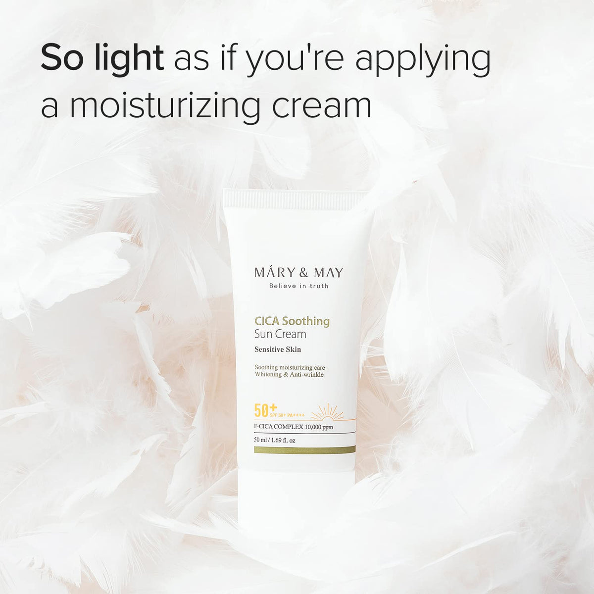 Mary&May ingredients label emphasizing cica complex details