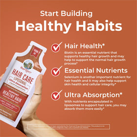 MARYRUTH'S pouch in hand to display single-serve size and portability