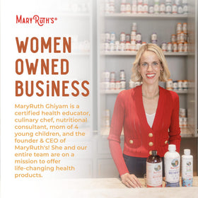 MARYRUTH'S lifestyle scene on bathroom counter for daily routine