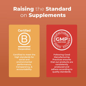 MARYRUTH'S supplement facts label showing vitamins and dosages