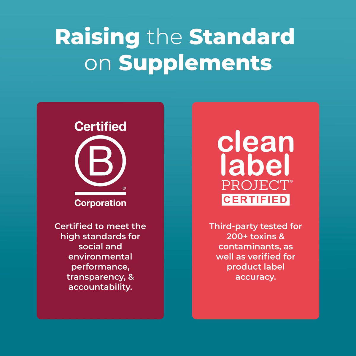 MaryRuth's clear nutrition label and supplement facts for ingredient transparency