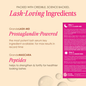 Mascara stroke before-and-after lashes demonstrating visible volume
