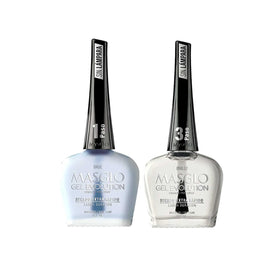 MASGLO bottle front view showing product and clean design for quick salon results