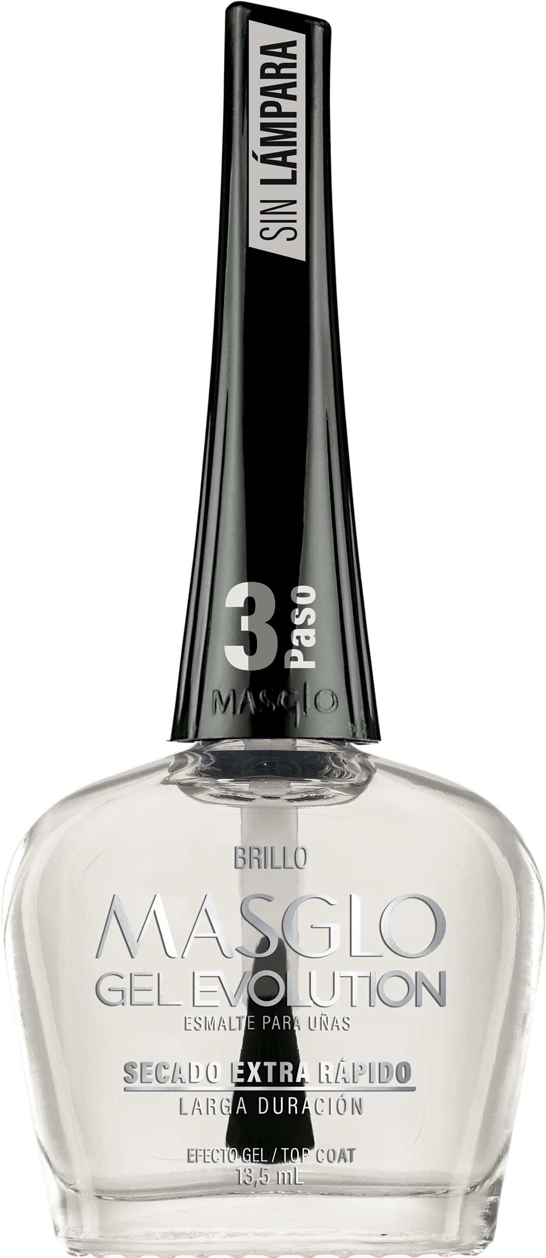 MASGLO top coat close-up revealing high-gloss finish and long-lasting shine
