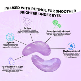 Maskiss application on skin demonstrating under-eye smoothing and de-puffing