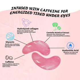 Maskiss patch applied under eye showcasing visible de-puffing and soothing effect