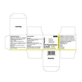 Masofta back label with directions, clarifying safe and effective usage benefit
