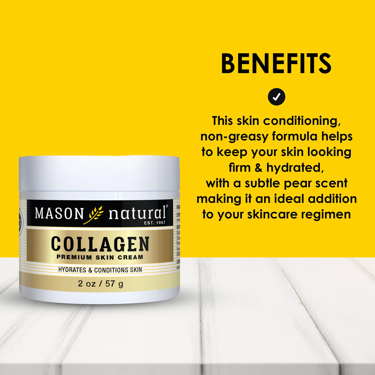 MASON NATURAL cream texture close-up showing smooth hydrating consistency