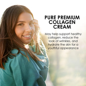MASON NATURAL open jar revealing pear-scented cream for quick absorption benefit
