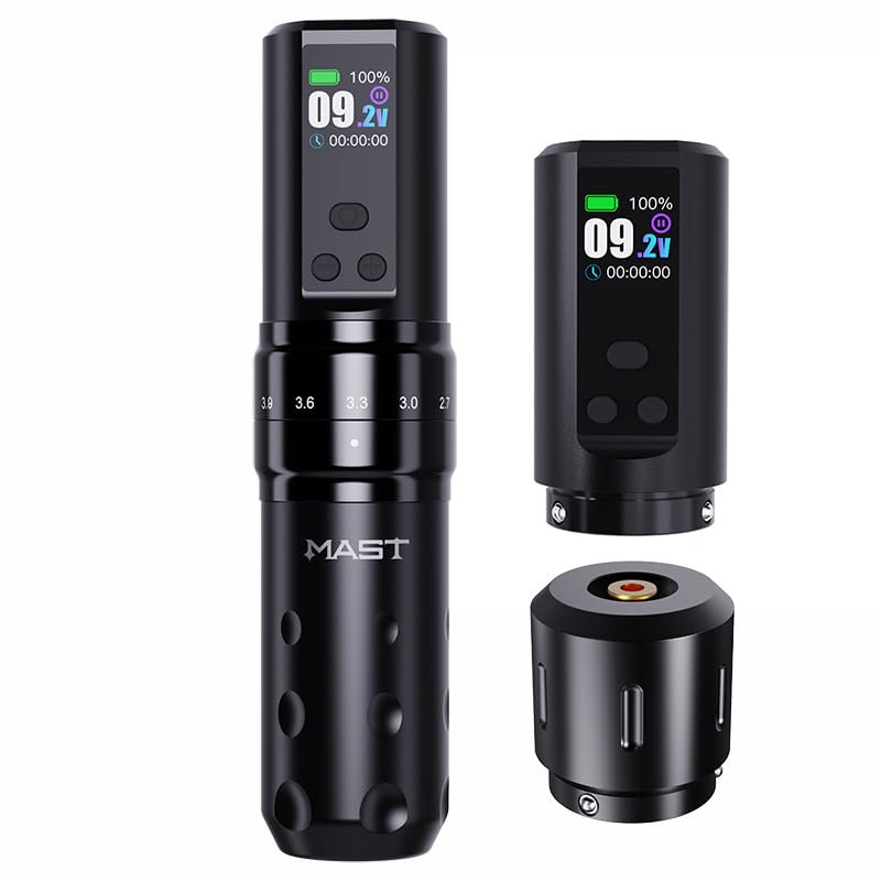 MAST TATTOO Fold2 Pro front view showing pen profile and ergonomic shape for control