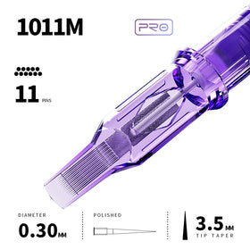 MAST TATTOO cartridge side view displaying hub build and secure connection benefit