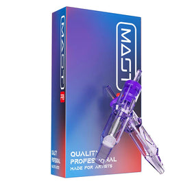 MAST TATTOO front packaging showing 20 disposable cartridges and branding benefit