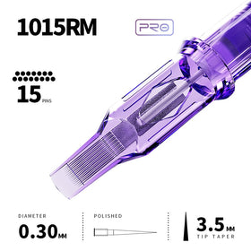 MAST TATTOO cartridge mounted in a pen-style machine demonstrating stable fit and operation
