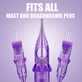 MAST TATTOO studio lifestyle shot with cartridges on workstation showing professional setup benefits