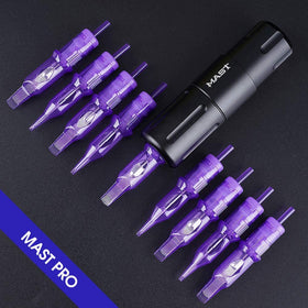 MAST TATTOO clear housing with ink visibility for faster color changes