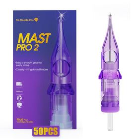 MAST TATTOO front packaging showing 50-count Pro2 pack, professional supply benefit