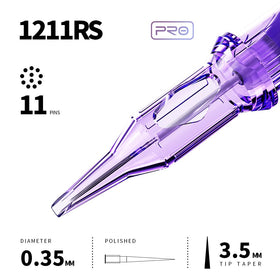 MAST TATTOO cartridge installed in a tattoo pen illustrating secure fit and stability