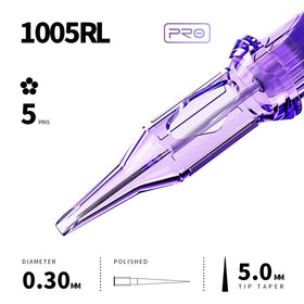 MAST TATTOO cartridge mounted in rotary pen demonstrating secure fit benefit