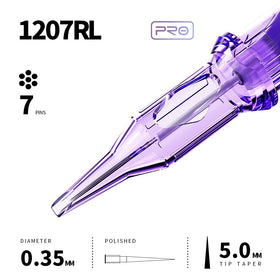 MAST TATTOO cartridge installed on pen in use demonstrating smooth ink flow