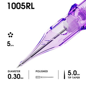 MAST TATTOO in-use image of fine-line tattooing demonstrating crisp, controlled strokes