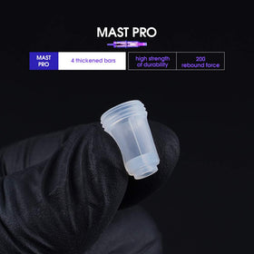 MAST TATTOO cartridge with ruler for scale to show compact size and planning advantage
