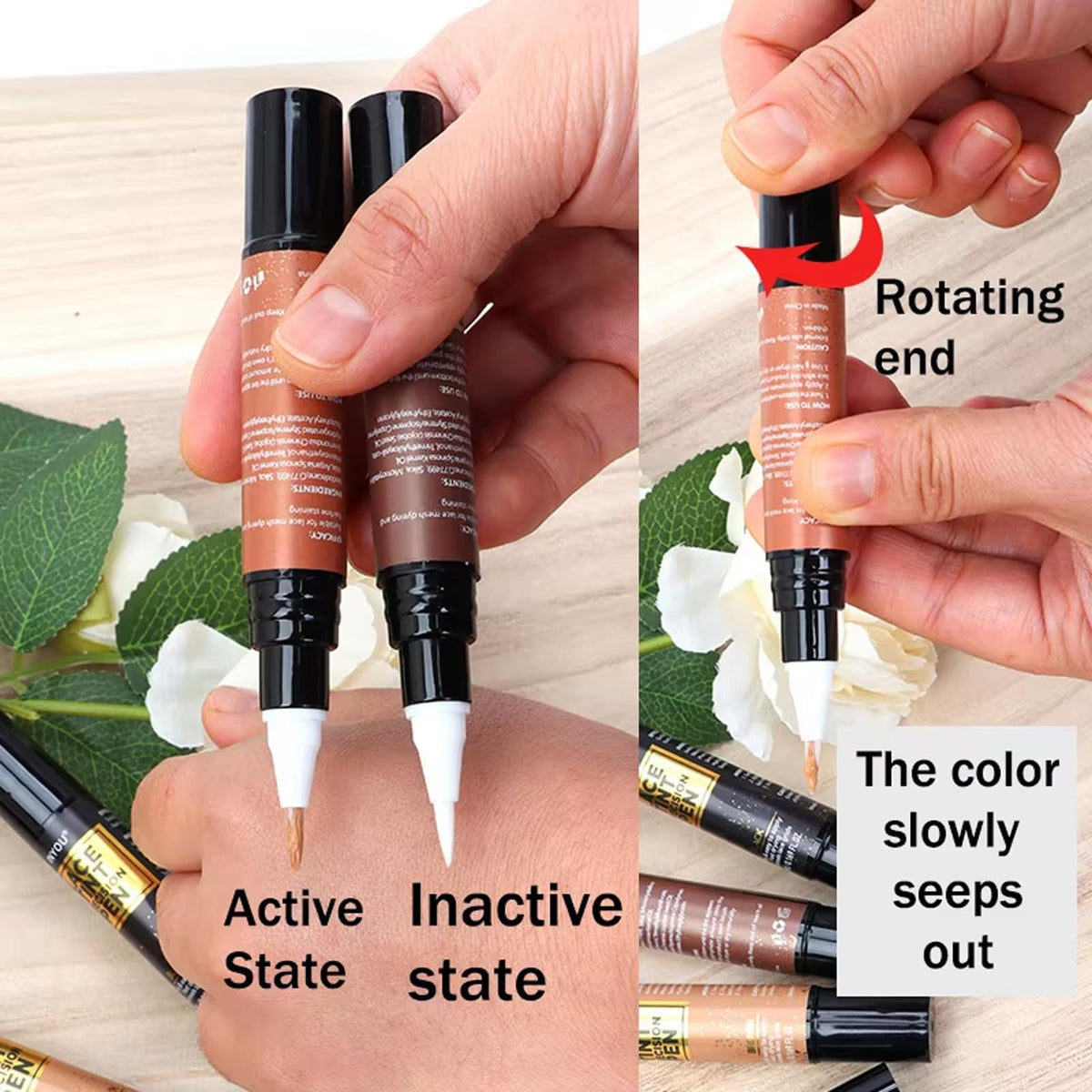 MATEPLEX two pens laying flat showing included pair benefit: spare for longer use