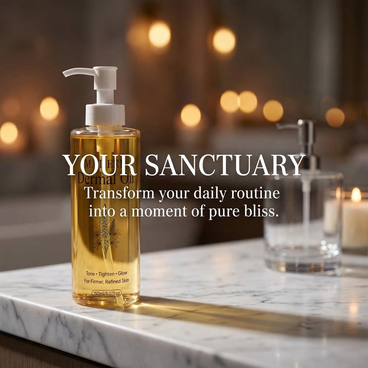 MATIERE ingredients close-up emphasizing cold-pressed nourishing oils