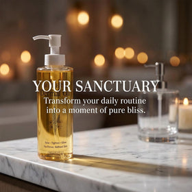 MATIERE ingredients close-up emphasizing cold-pressed nourishing oils