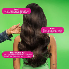 MATRIX styled hair after use showing soft voluminous texture