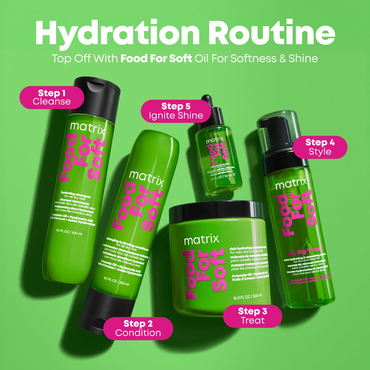 MATRIX on bathroom counter suggesting daily volumizing routine
