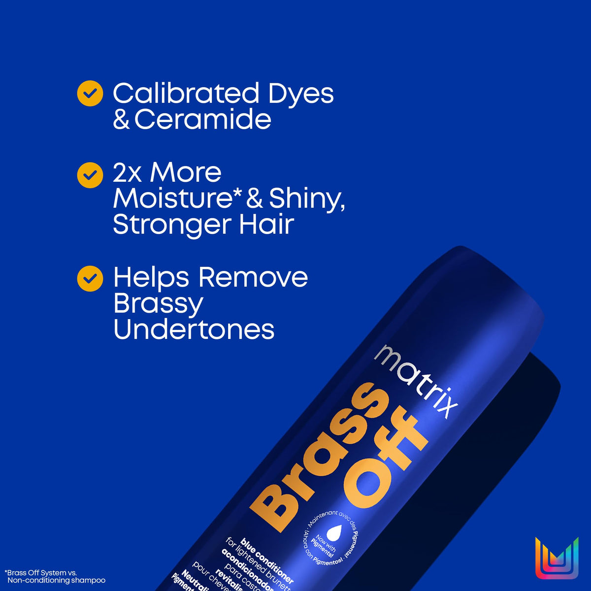 MATRIX conditioner being applied to hair showing easy application