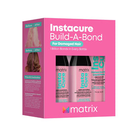Matrix Instacure front packaging showing kit and benefits