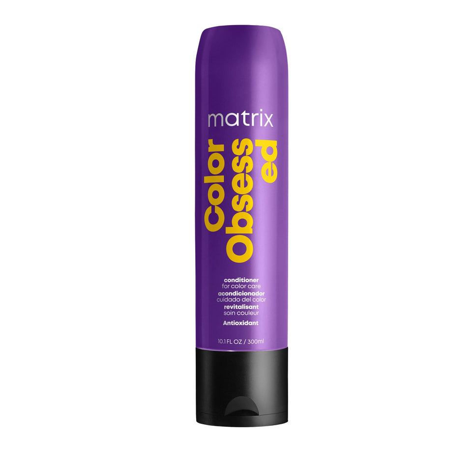 MATRIX front bottle showing label and salon-style packaging for color protection