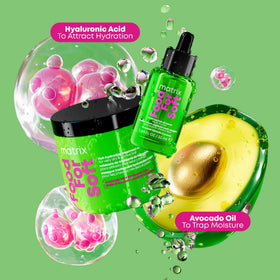 MATRIX jar on bathroom shelf styled to show everyday use and salon-quality appeal