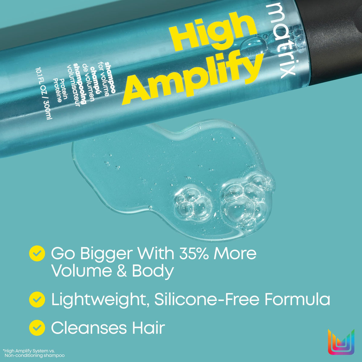 MATRIX close-up foam lather demonstrating gentle cleanse and lightweight texture