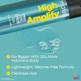 MATRIX close-up foam lather demonstrating gentle cleanse and lightweight texture