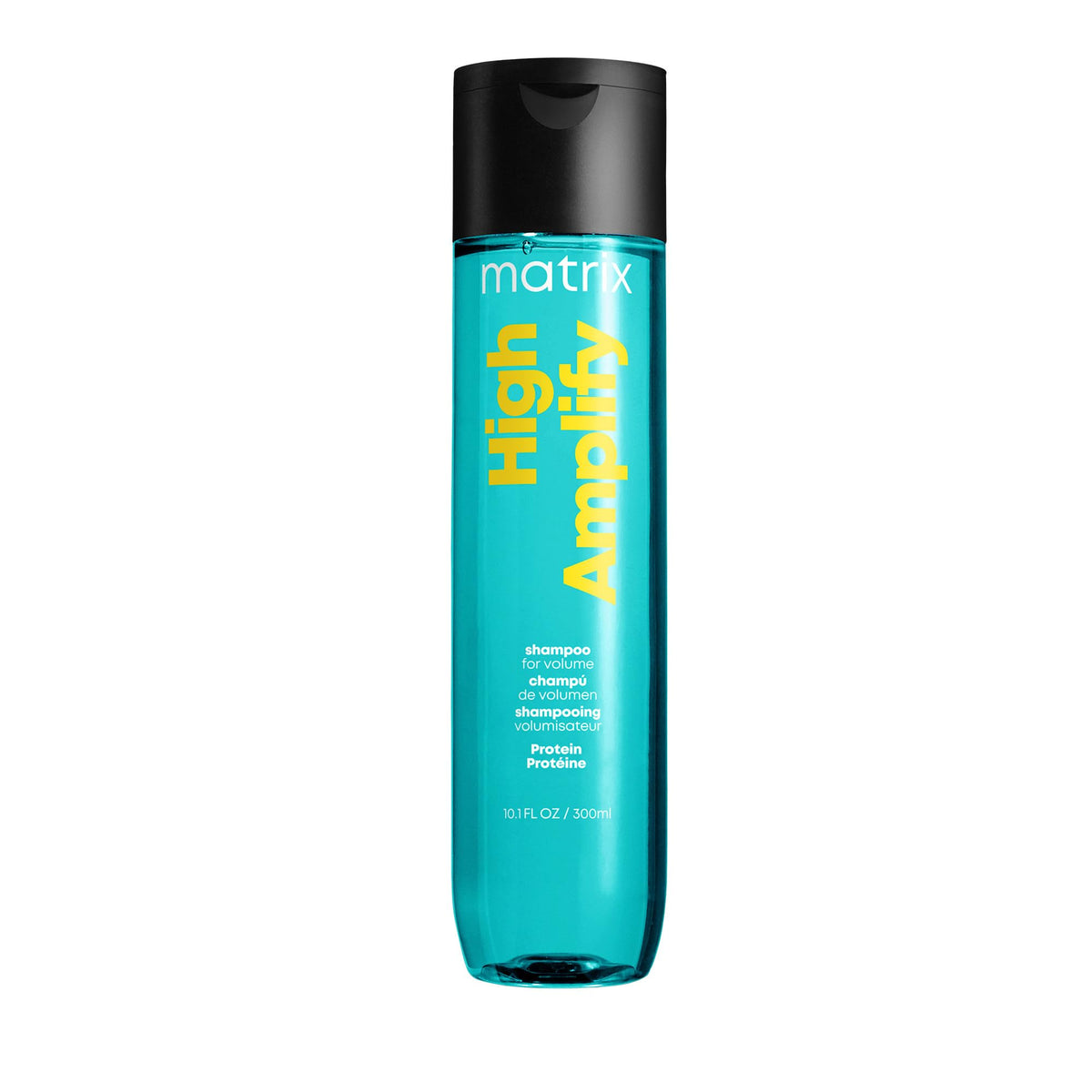 MATRIX front label showing product name and volume, clear benefit for identification